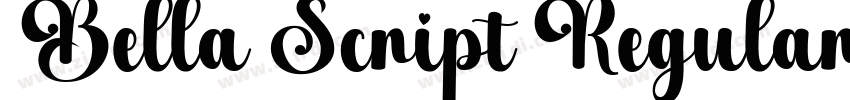 Bella Script Regular字体转换